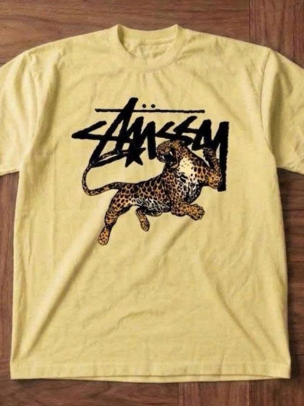Yellow Leopard Graphic Tee - Men